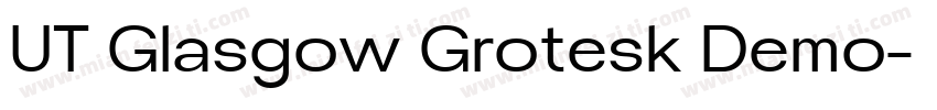 UT Glasgow Grotesk Demo字体转换